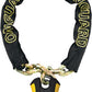 Beast 8018 Chain With Keyed Padlock Black/Yellow 6 Ft