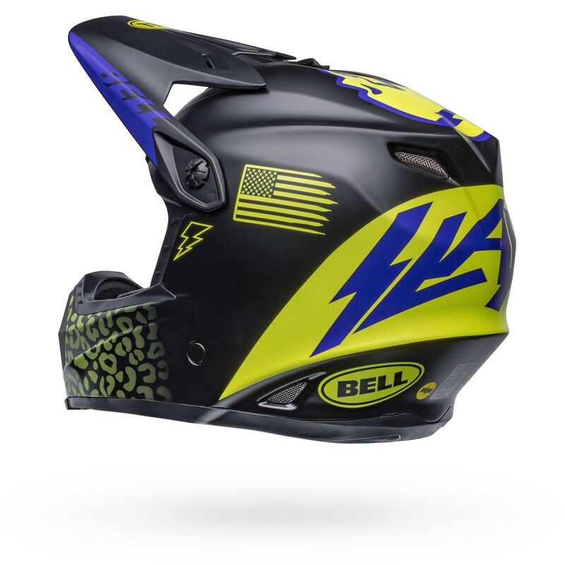 Bell Moto-9 Youth Helmet MIPS Slayco Matte Black/Hi-Vis Yellow - YSmall/Medium