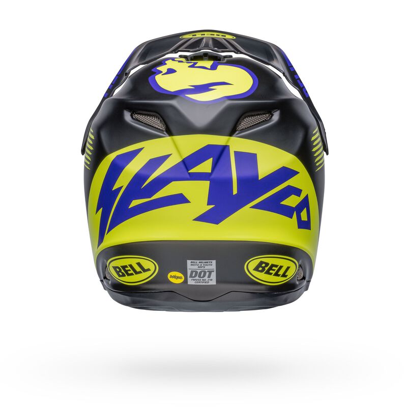 Bell Moto-9 Youth Helmet MIPS Slayco Matte Black/Hi-Vis Yellow - YSmall/Medium