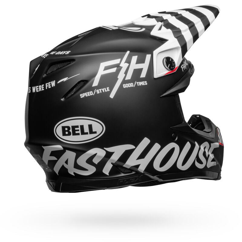 Bell Fasthouse Moto-9S Flex Crew Matte Black/White M – SistersMoto