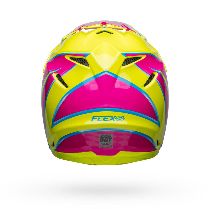 Bell Moto-9s Flex Sprite Gloss Yellow/Magenta - Medium