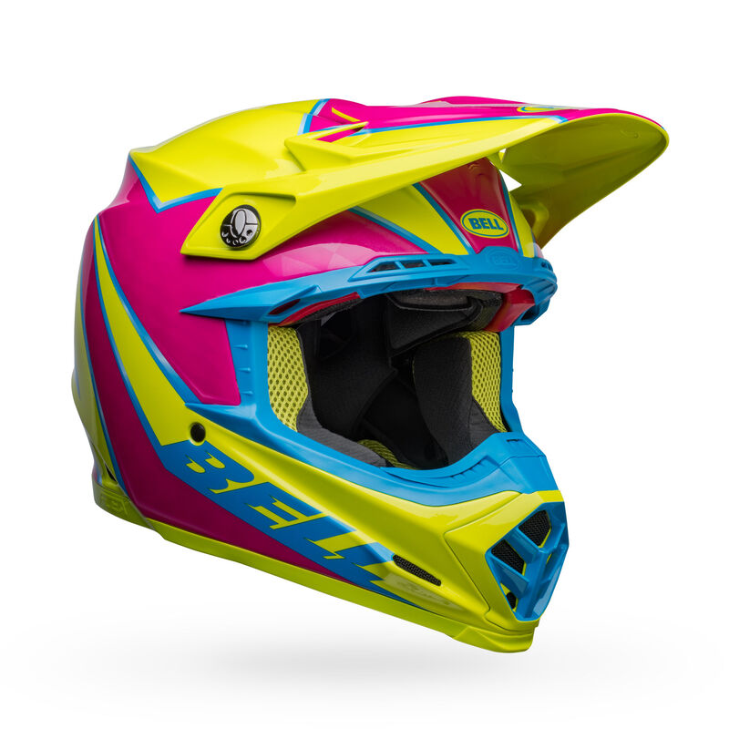 Bell Moto-9s Flex Sprite Gloss Yellow/Magenta - Medium