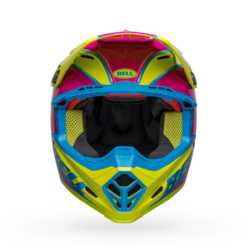 Bell Moto-9s Flex Sprite Gloss Yellow/Magenta - Medium