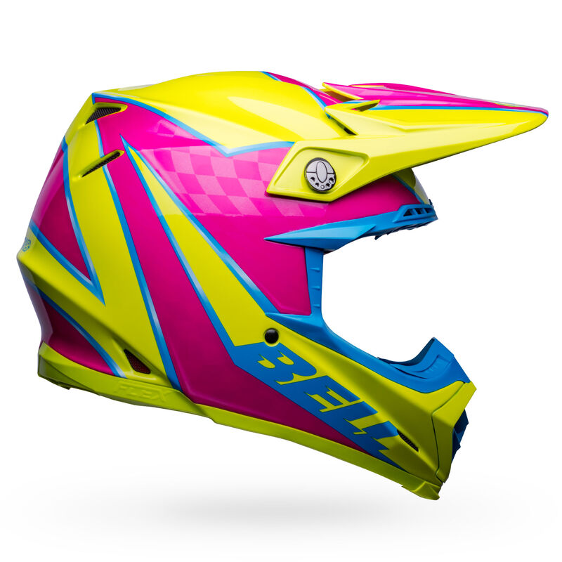 Bell Moto-9s Flex Sprite Gloss Yellow/Magenta - Medium