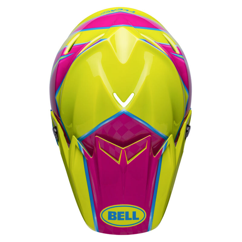 Bell Moto-9s Flex Sprite Gloss Yellow/Magenta - Medium