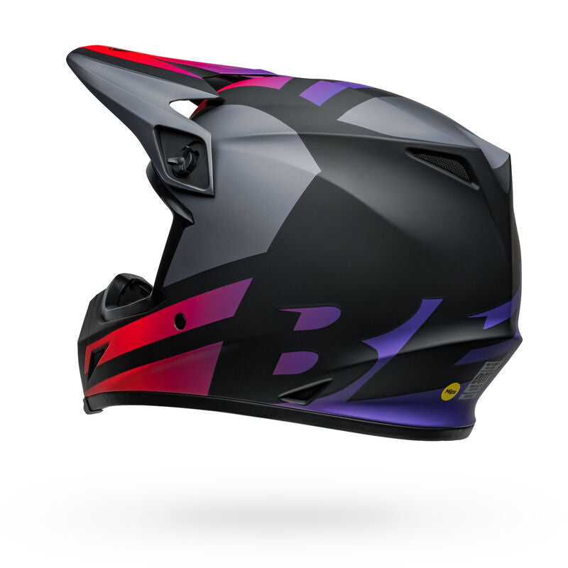 Bell MX-9 MIPS Helmet, Alter Ego Mate Black/Red - XL