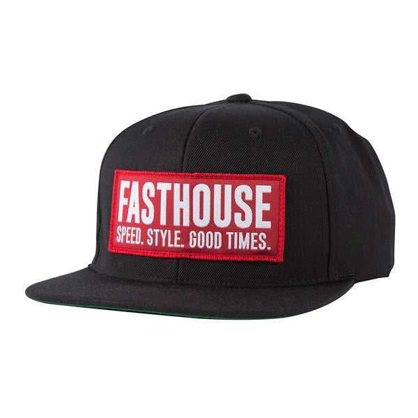 Fasthouse Blockhouse Hat Black/Red