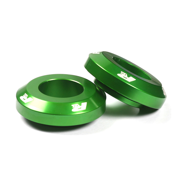 RFX Fast Rear Wheel Spacers Green Kaw FXWS 20501 99GN