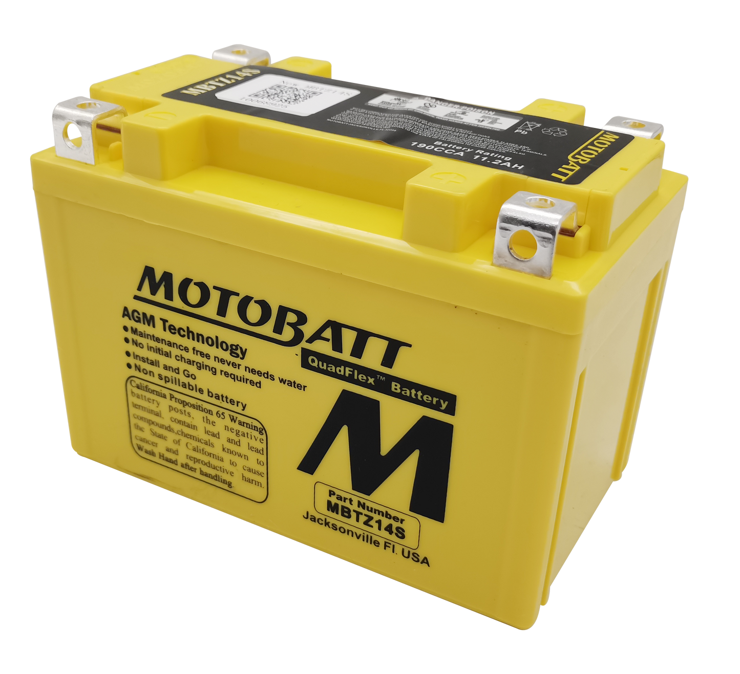 Battery Mbtz14s Sealed Factory Activated