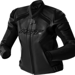 RST Women's S1 D3O Leather CE Jacket - Black/White - 2XL