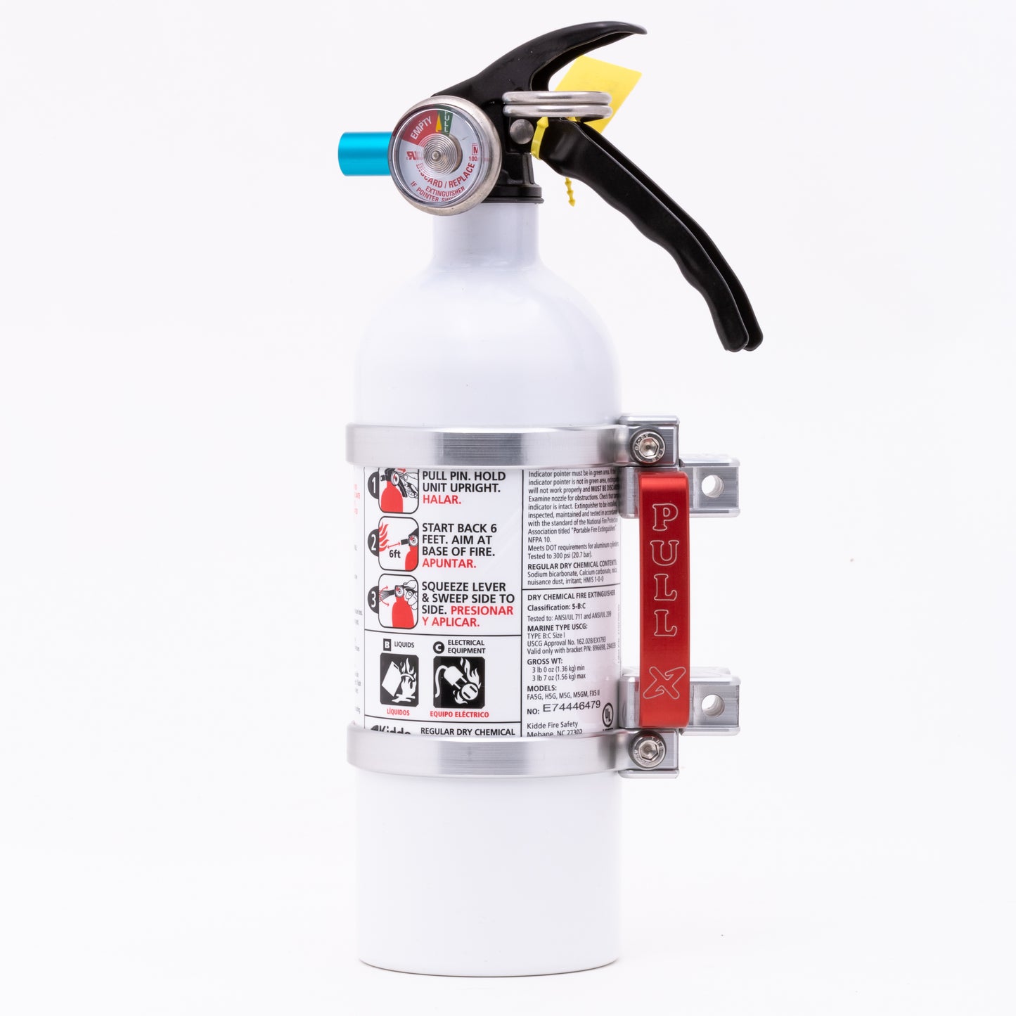 Quick Release Mount Silver W/2 Lb. Kidde Extinguisher