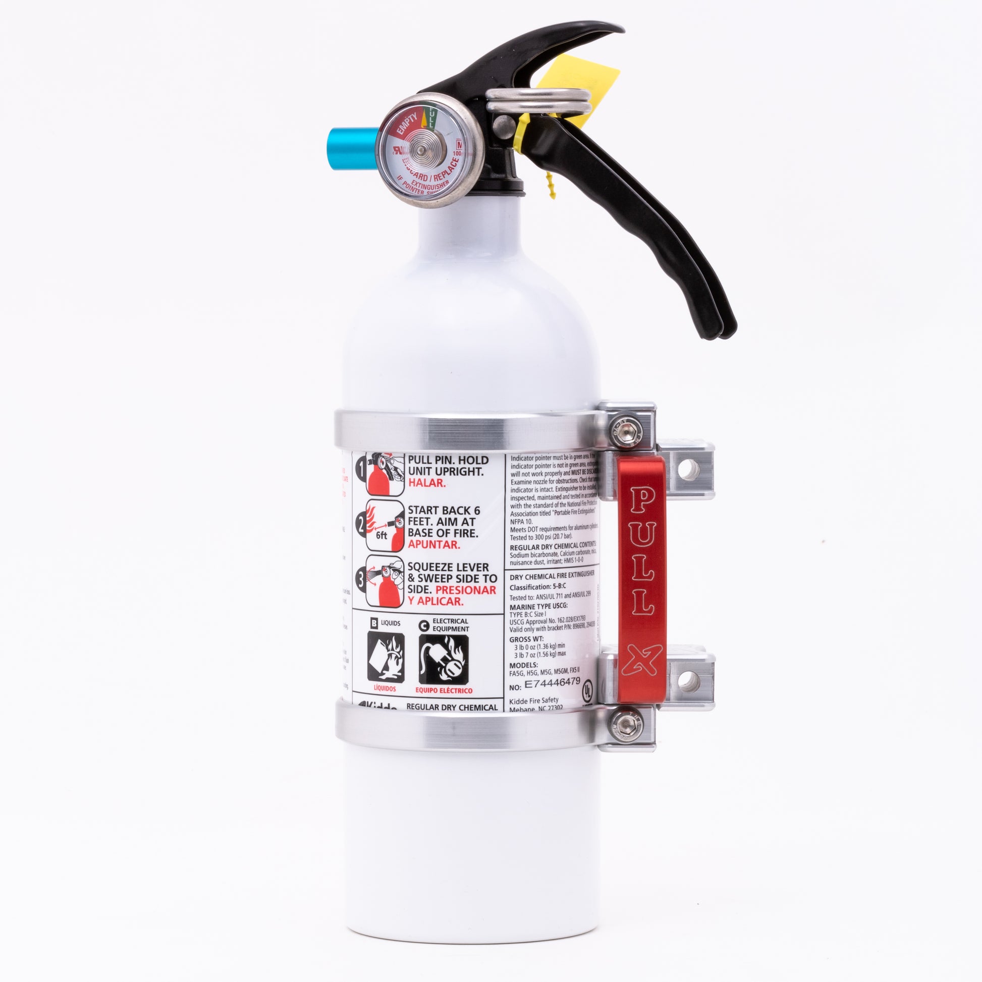 Quick Release Mount Silver W/2 Lb. Kidde Extinguisher