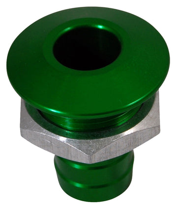 Billet Thru Hull Water Fitting Bilge Pump Outlet Green