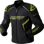 RST S1 D3O Textile CE Jacket - Black/Grey/Fluro Yellow