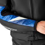 RST Tractech Evo D3O CE Leather Jacket - Black/Blue - 3XL