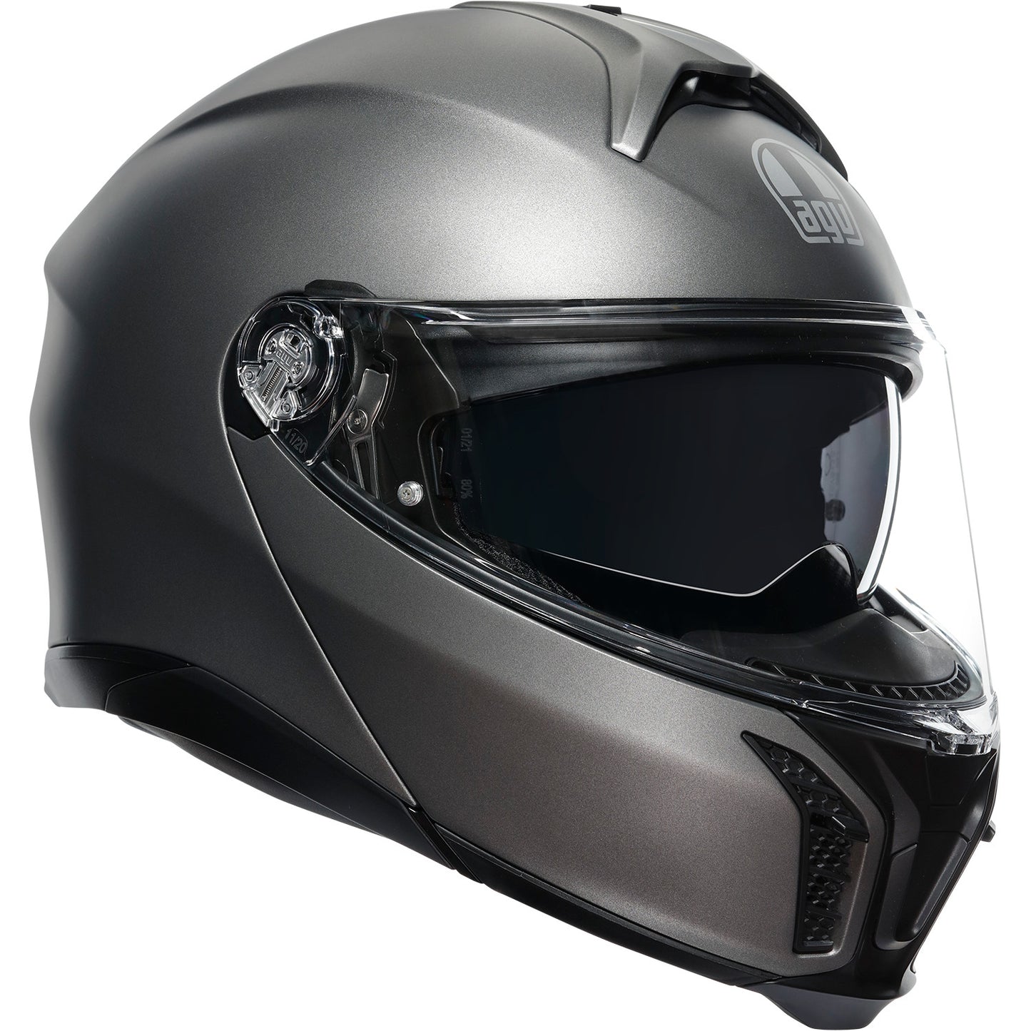 AGV Tourmodular Helmet - Luna Matte Gray - XL 201251F4OY00515 | Street Full Face Modular Helmet