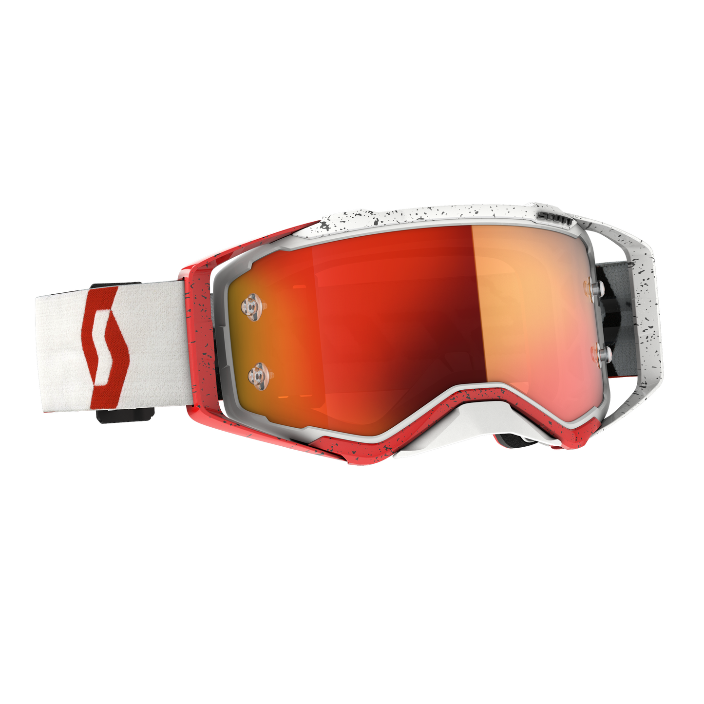 Prospect Goggle Red/White Orange Chrome Works Lens
