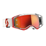 Prospect Goggle Red/White Orange Chrome Works Lens