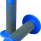 ProTaper Full Diamond Clamp-On Grips - Blue/Dark Gray