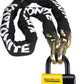 Ny Faghettaboudit Chain/Disc Lock 5ft Black/Yellow