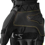 RST S1 CE Leather Glove - Black/Fluro Yellow - L