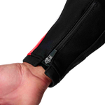 RST Tractech Evo D3O CE Leather Jacket - Black/Fluro Red - XL