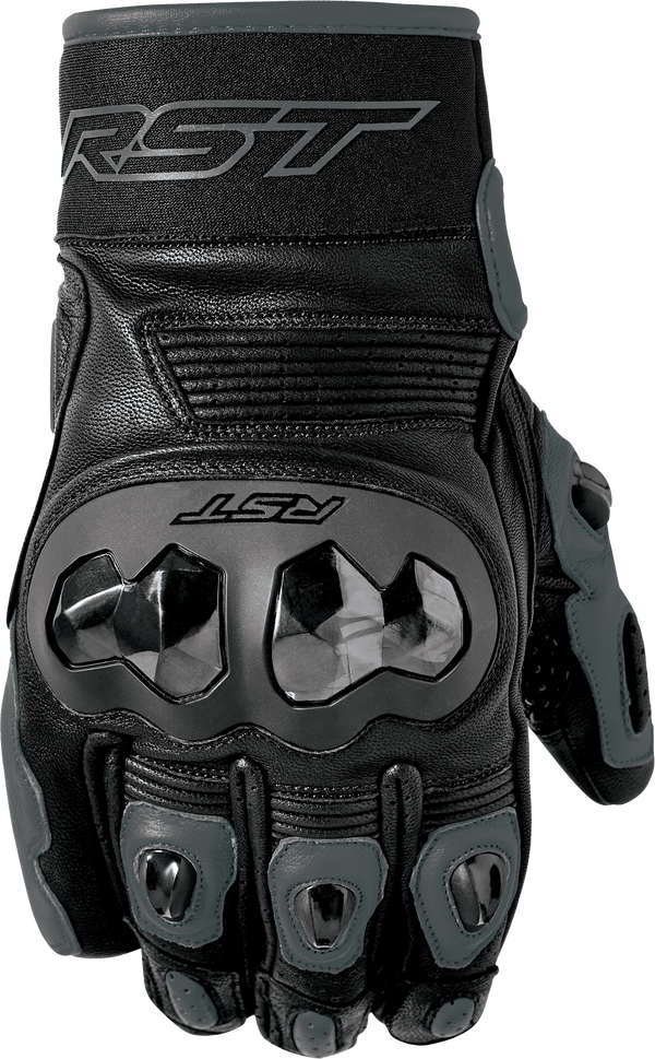 RST Freestyle 3 D3O CE Leather Glove - Black - XS