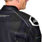 RST S1 D3O Leather CE Jacket - Black/White - 4XL