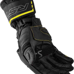 RST S1 CE Leather Glove - Black/Fluro Yellow - M