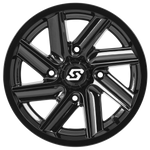 Chopper Wheel 14x7 4/156 4+3 (+5mm) Black