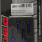 Aluminum Flange Bolts Blue M6x16mm 4/Pk