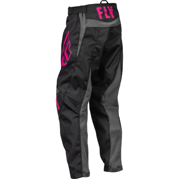 Fly Youth F-16 Pant Black/Pink - Size Y 18