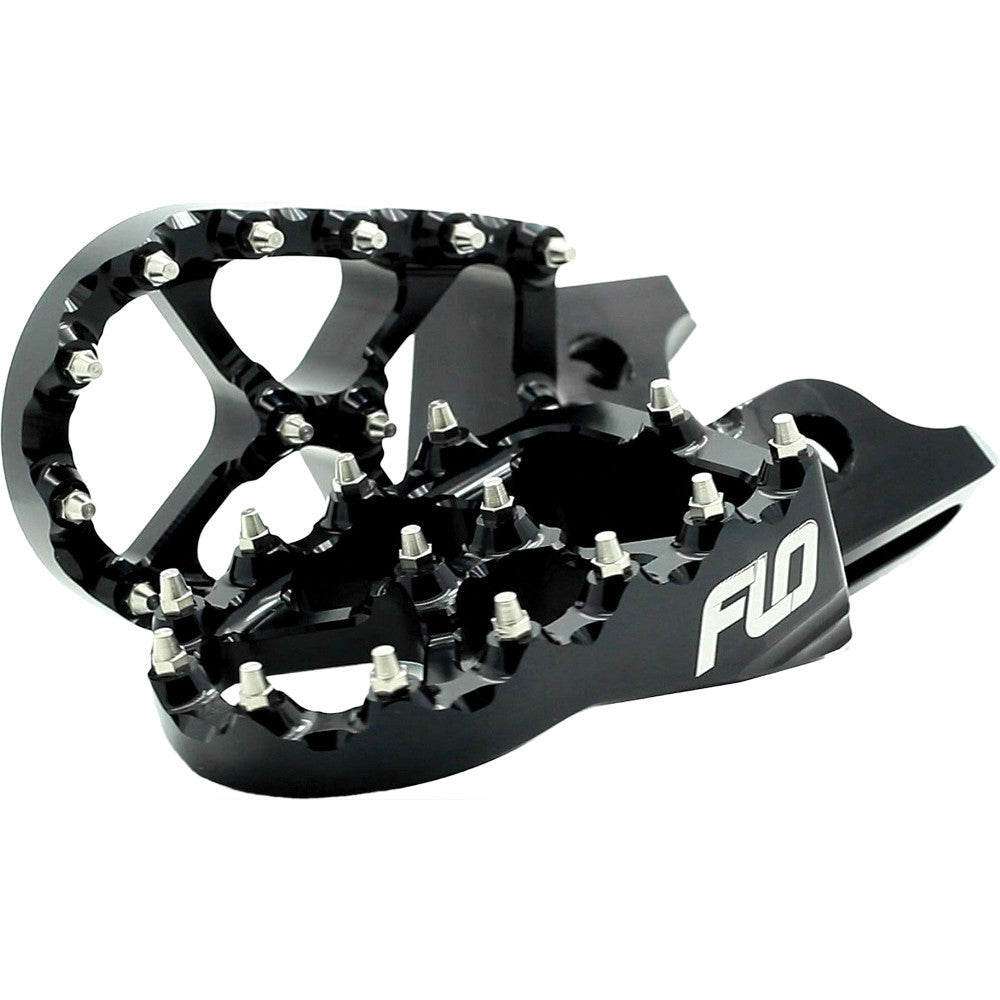 Flo Motorsports Pro Series Foot Pegs Black KLX by WPS