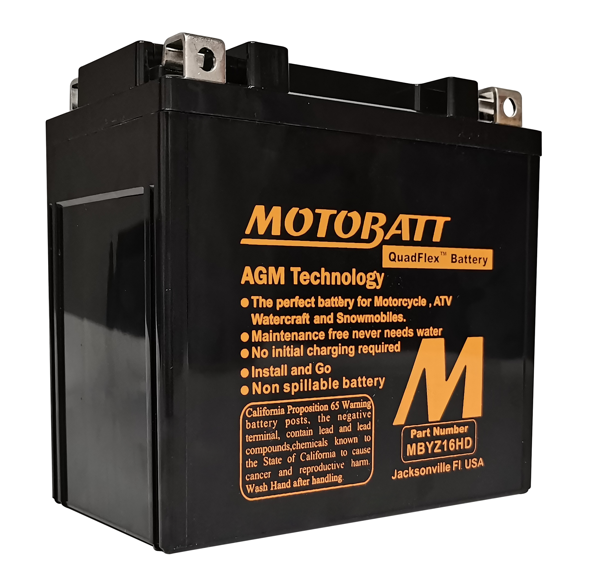 Battery Mbyz16hd Sealed Factory Activated
