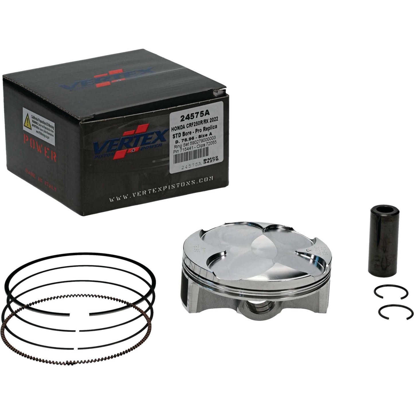 Piston Kit Forged 78.96/Std 13.9:1 Hon