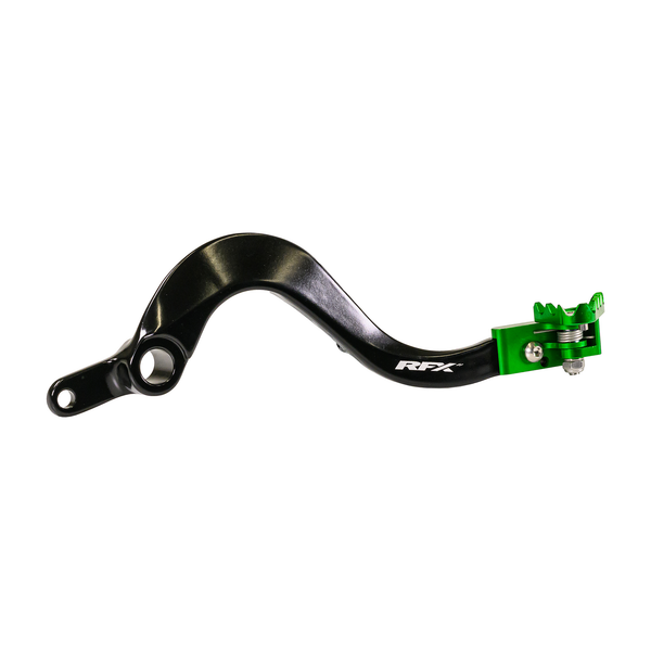 RFX Rear Brake Pedal Green Folding Tip Kaw FXRB 20100 99GN