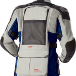 RST Pro Series Adventure D3O CE Textile Jacket - Silver/Blue - 2XL