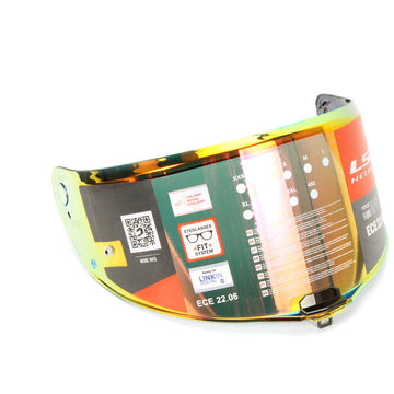 LS2 Citation Ii Pinlock Visor Outer Shield Sunset Red Iridium