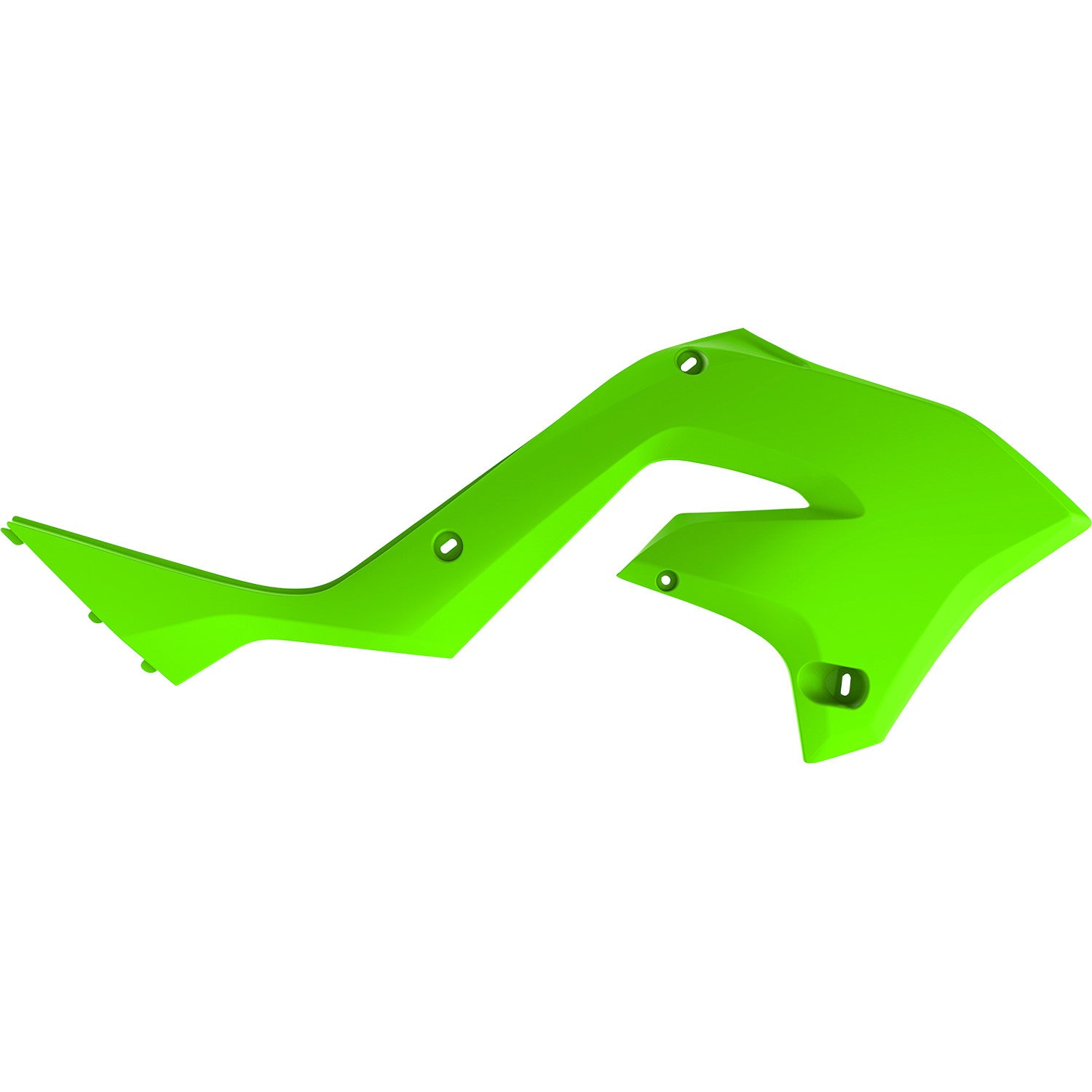 POLISPORT Radiator Cover - Restyle - Fluorescent Green - KX 125/250 8425800004 by Polisport