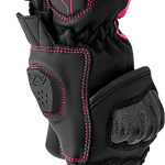 RST Women's S1 CE Leather Glove - Black/Pink - XL