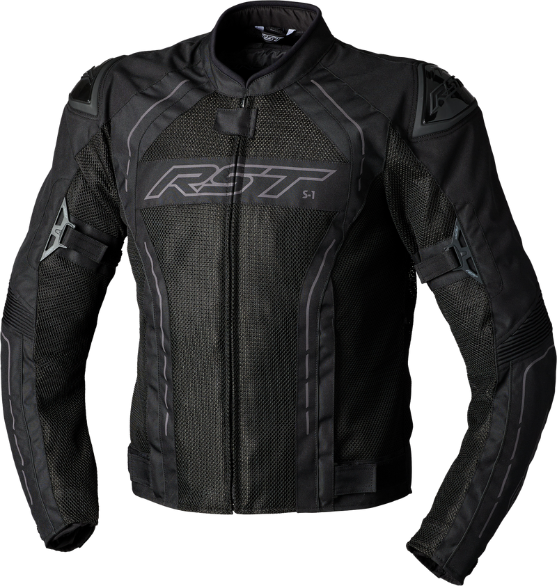RST S1 Mesh CE Textile Jacket - Black/Black - 6XL