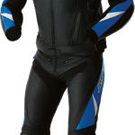 RST Tractech Evo D3O CE Leather Jacket - Black/Blue - S