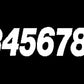 #1 7" White Super X Digits 3/Pk