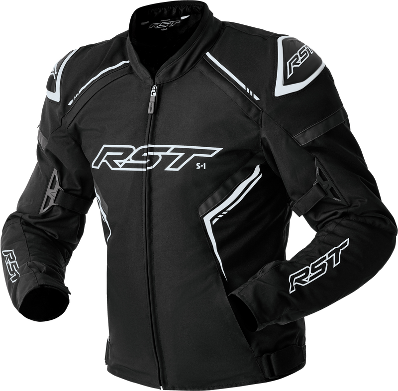 RST S1 D3O Textile CE Jacket - Black/White - S