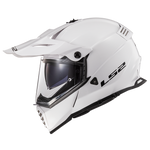 LS2 Blaze Solid Gloss White MX Helmet - Medium