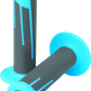 ProTaper Full Diamond Clamp-On Grips - Neon Blue/Dark Gray