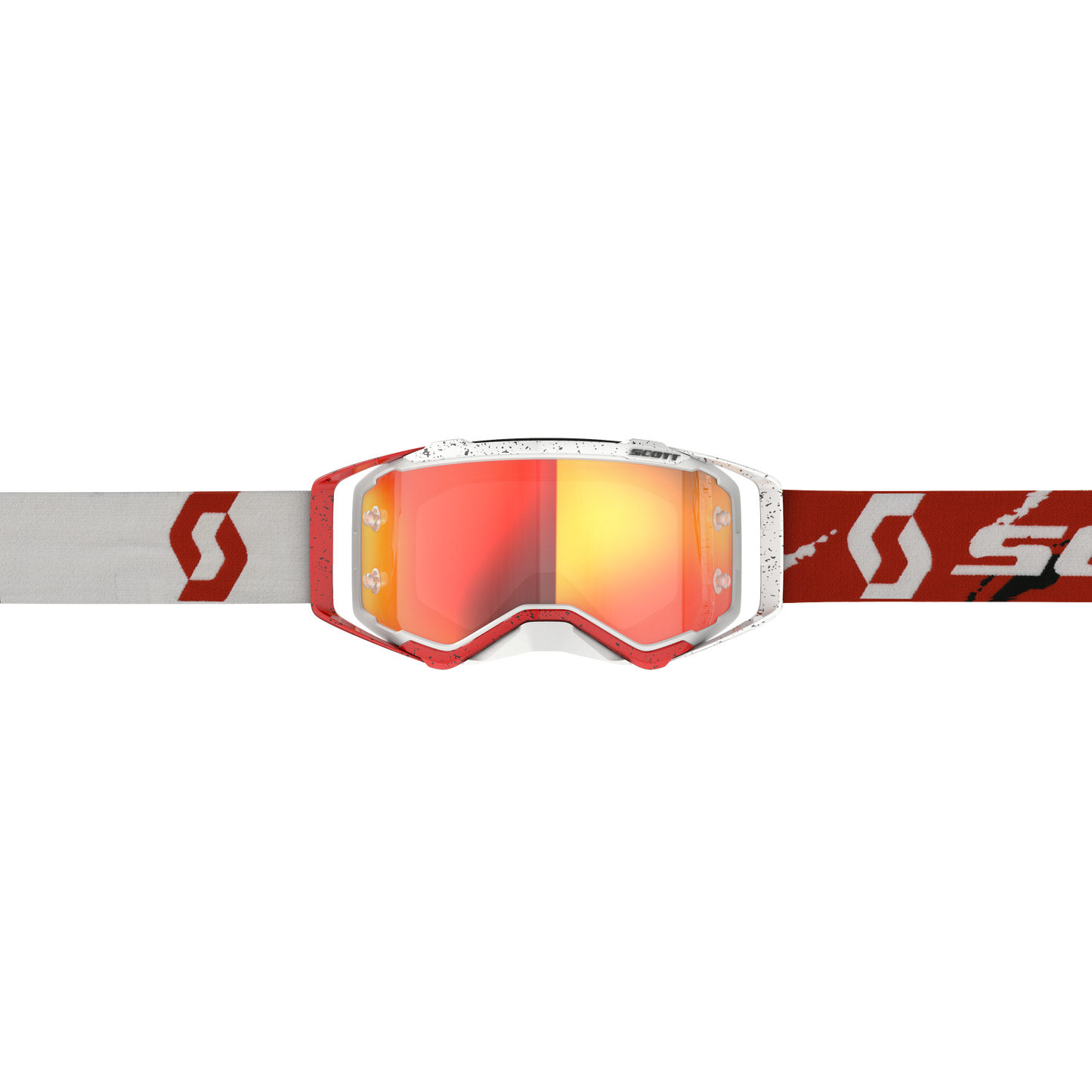 Prospect Goggle Red/White Orange Chrome Works Lens