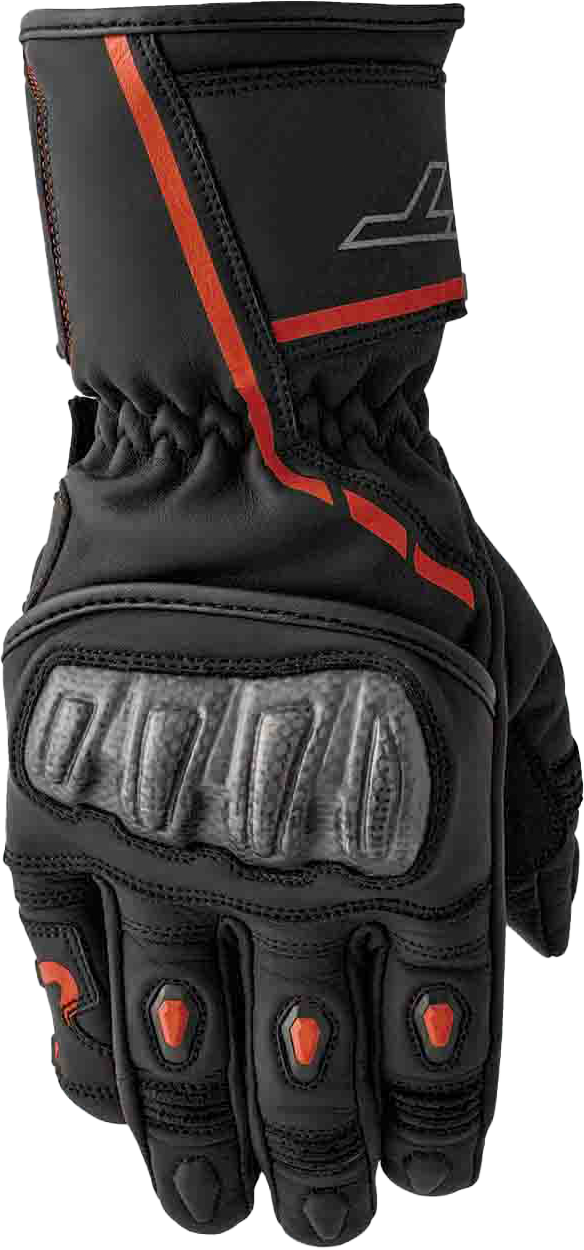 RST S1 CE Leather Glove - Black/Red - 2XL