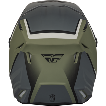 Fly Racing Kinetic Vision Helmet Matte Olive Green/Grey 2XL