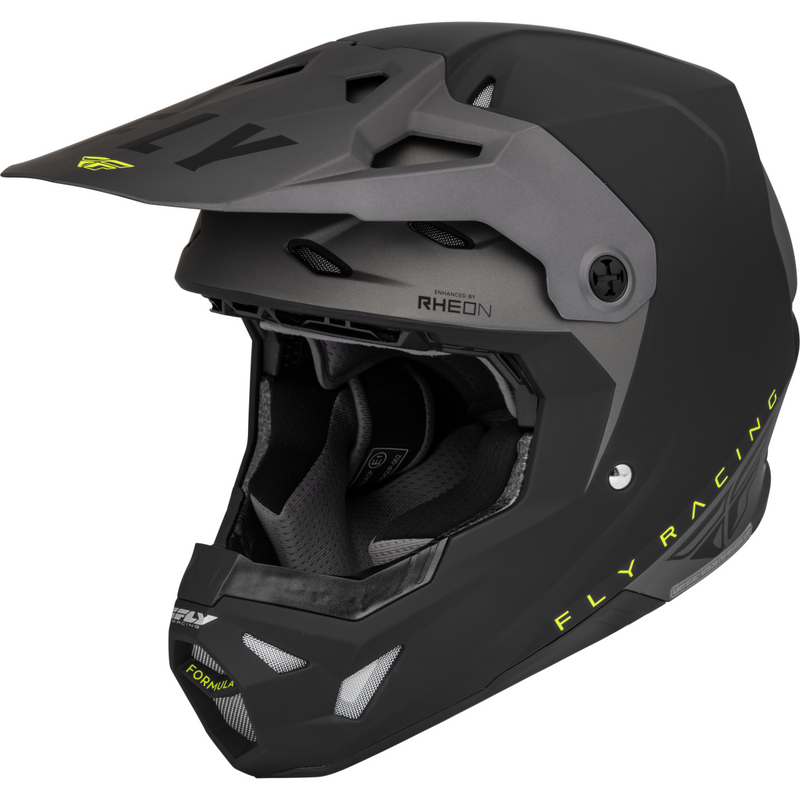 Fly Formula CP Slant Helmet Matte Black/Grey/H-Vis - Medium by WPS